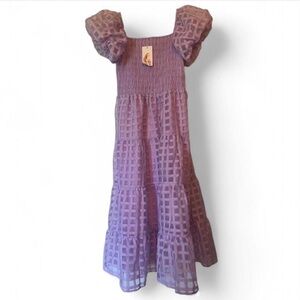 Elegant Purple Midi Dress